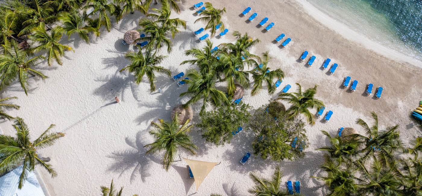 Photo: PHOTO: Aerial view of Rasta Beach at The Verandah Resort & Spa, Antigua. (photo courtesy of Elite Island Resorts)