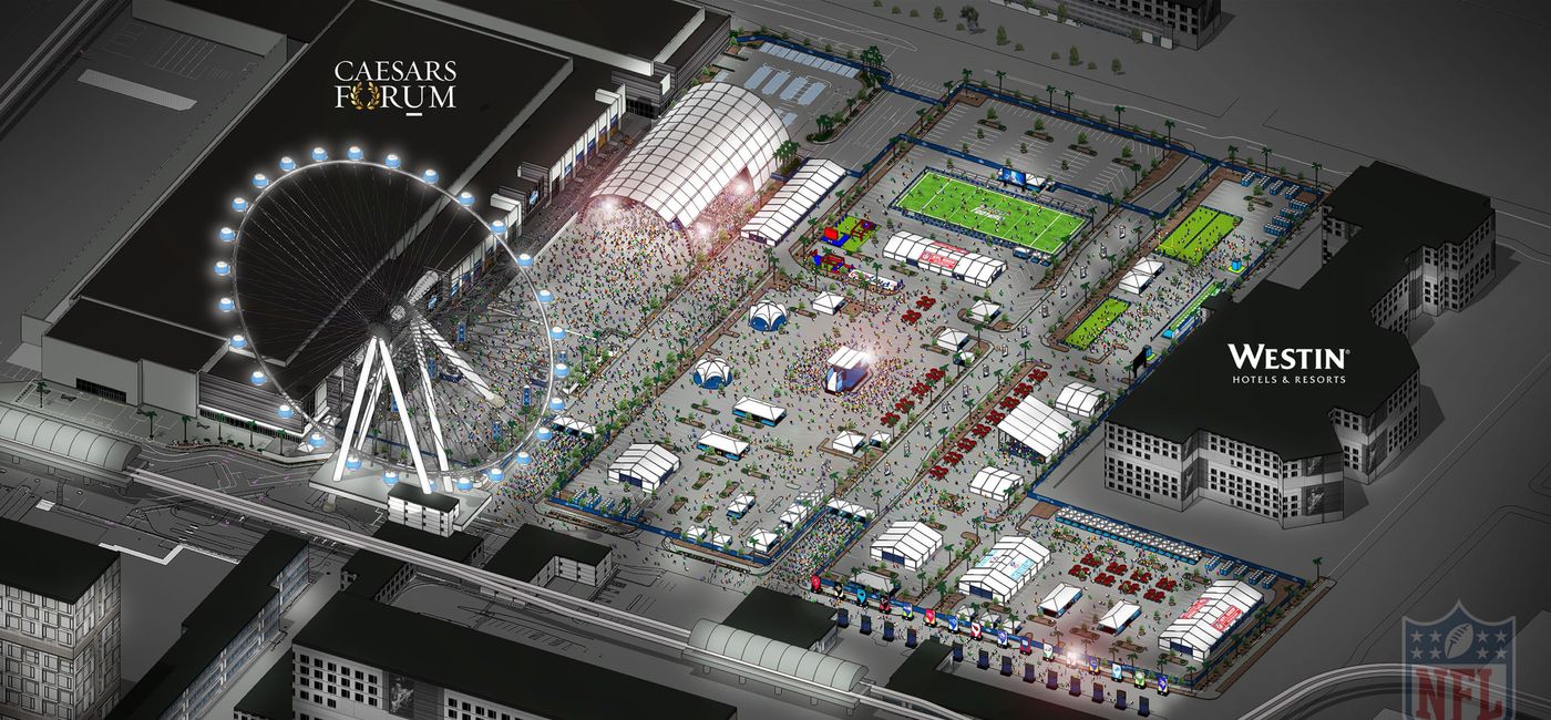 Image: PHOTO: 2020 NFL Draft - Draft Experience rendering. (photo via Las Vegas Convention and Visitors Authority)