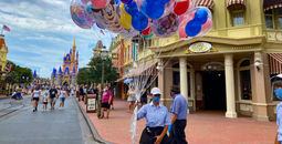 Mickey Balloons on Main Street at Walt Disney World's Magic Kingdom