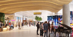 Rendering of American's Terminal 8 project at JFK Airport. 