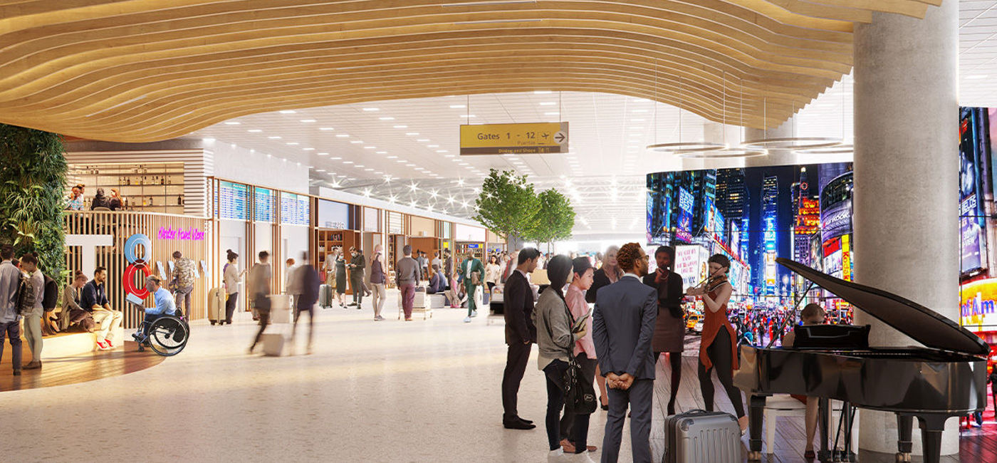 Image: Rendering of American's Terminal 8 project at JFK Airport.  (Photo Credit: American Airlines Media)