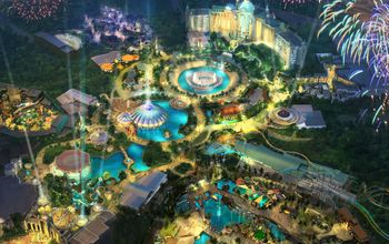 A rendering of Universal’s Epic Universe, Universal Orlando Resort