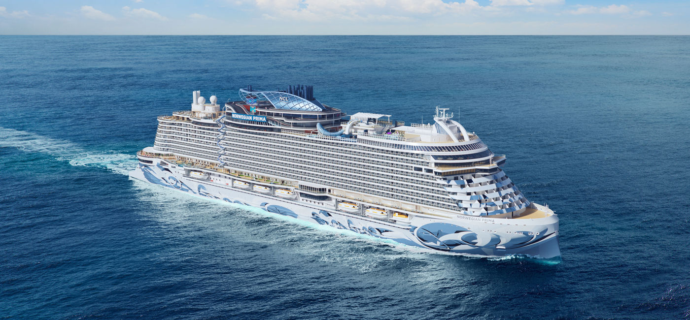 Image: Rendering of the exterior of the all-new Norwegian Prima. (photo via NCL) ((photo via NCL))