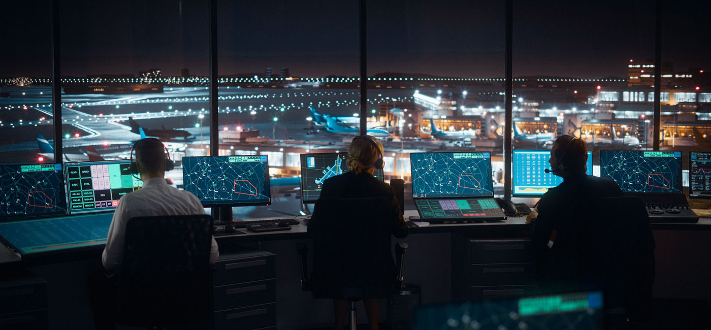 Image: Air traffic controllers.  (Photo Credit: gorodenkoff / iStock / Getty Images Plus)