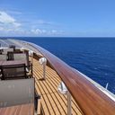 Deck views on a cruise ship