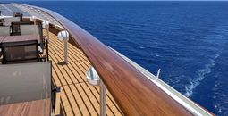 Deck views on a cruise ship