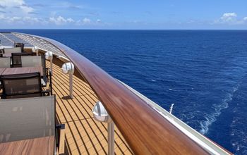 Deck views on a cruise ship