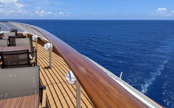 Deck views on a cruise ship
