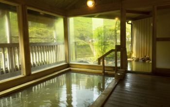 An Onsen Hot Spring Bath on the Japanese island of Kyushu