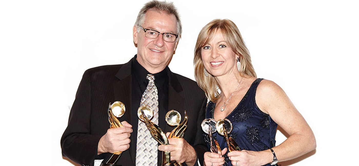 Image: AmaWaterways co-founders Rudi Schreiner and Kristin Karst were multiple winners. (travAlliancemedia)