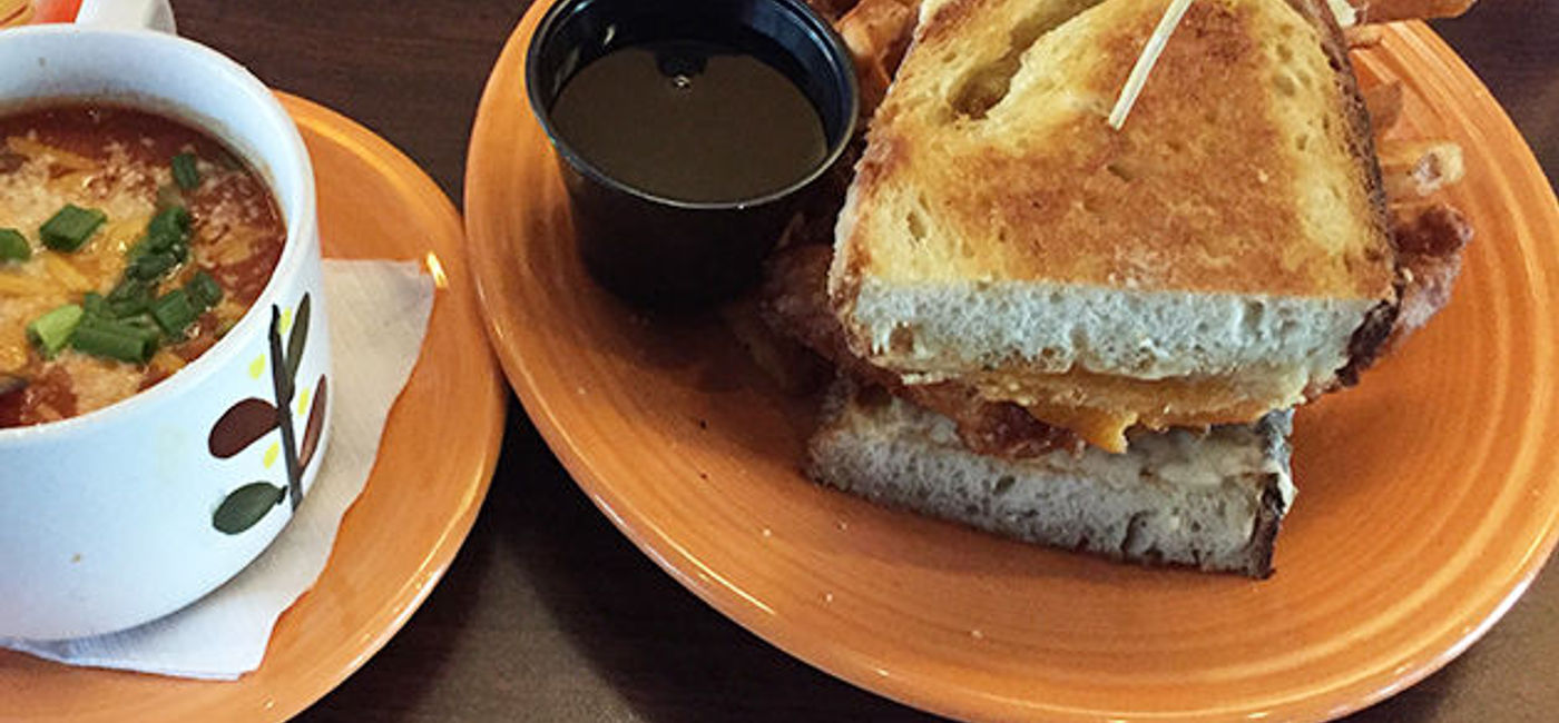 Image: PHOTO: Chicken and Waffle grilled cheese. (photo via Flickr/rayb777)