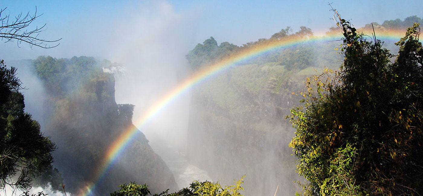 Image: PHOTO: Victoria Falls rainbow. (photo via Flickr/Harvey Barrison)
