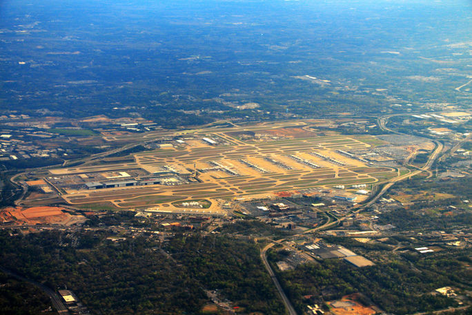 Aerial view of Hartsfield-Jackson Atlanta airport