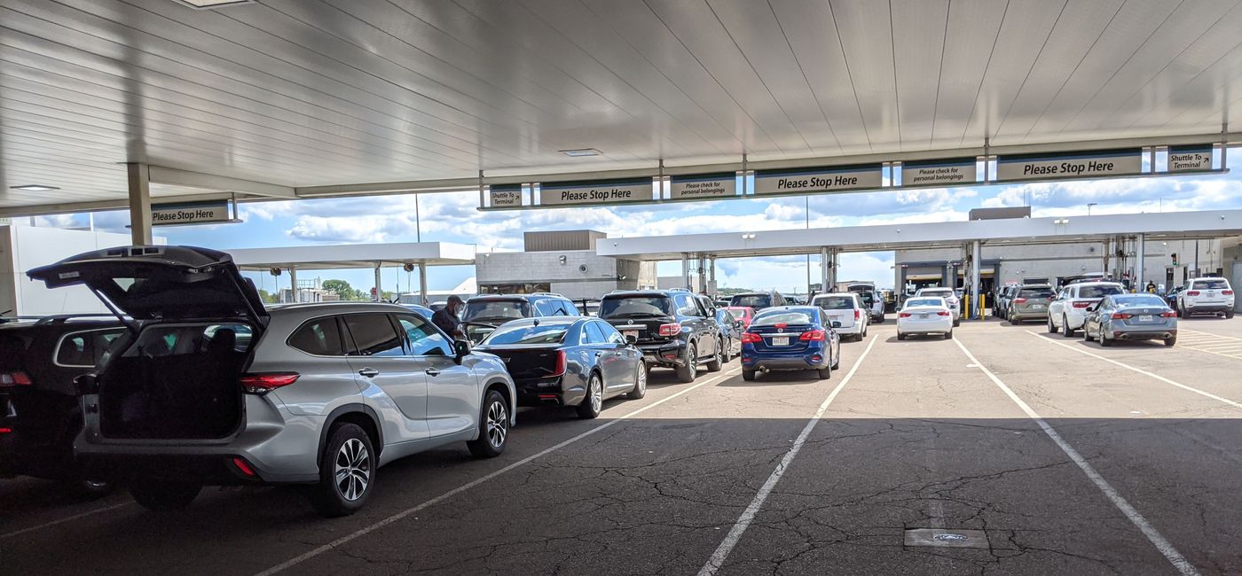 Image: Dropping off a rental car (photo by Eric Bowman)