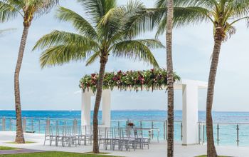 Wedding ceremony set up at Hotel Riu Cancun