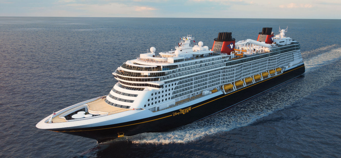 Image: Exterior rendering of the new Disney Treasure.  (Photo Credit: Disney Cruise Line)