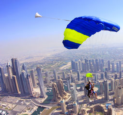 Skydiving in Dubai
