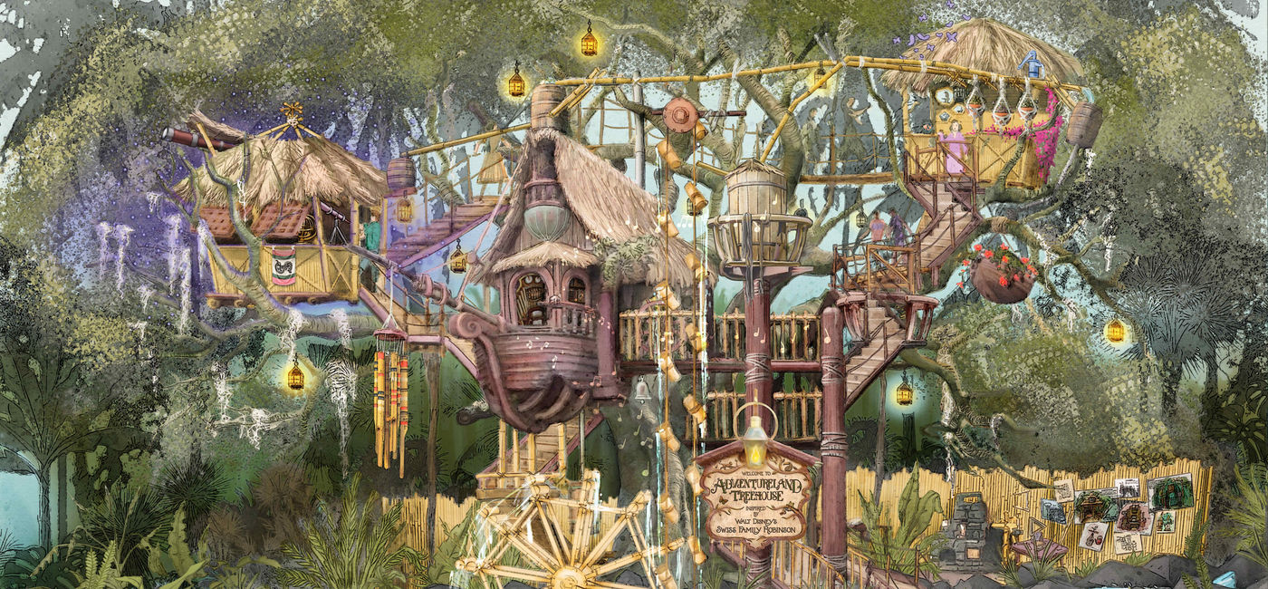 Image: Adventureland Treehouse inspired by Walt Disney’s Swiss Family Robinson. (photo courtesy of Disneyland)