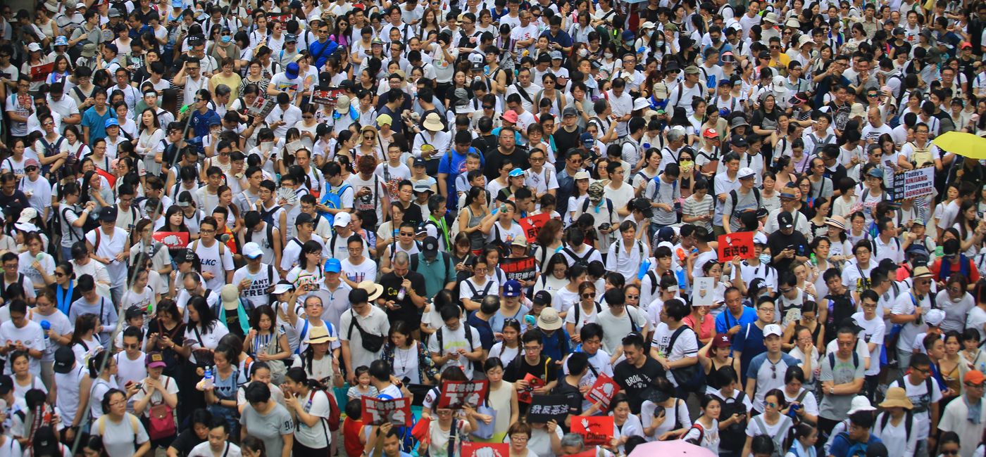 Image: Protesters in Hong Kong in June, 2019 (iStock Editorial / Getty Images Plus/LewisTsePuiLung) (LewisTsePuiLung/iStock Editorial/Getty Images Plus)