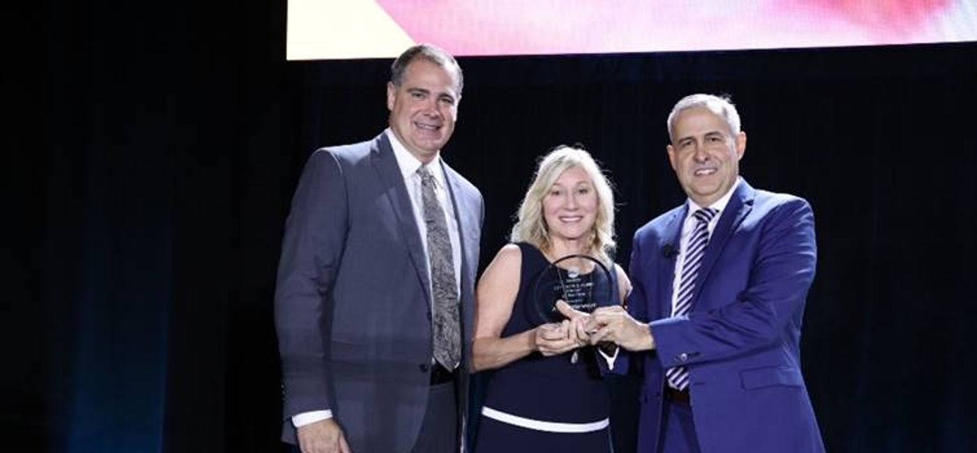 Image: Zane Kerby, president & CEO ASTA; Diane Horan, director, strategic partner networks, AmaWaterways;  Alex Pinelo, vice president, sales (Zane Kerby, president & CEO ASTA; Diane Horan, director, strategic partner networks, AmaWaterways;)