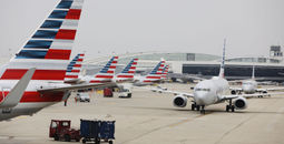 American Airlines, aircraft, airplanes, planes, jets, gates, taxiing, parked, airports, tarmac 