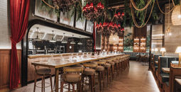 The open kitchen at the new Blind Butcher