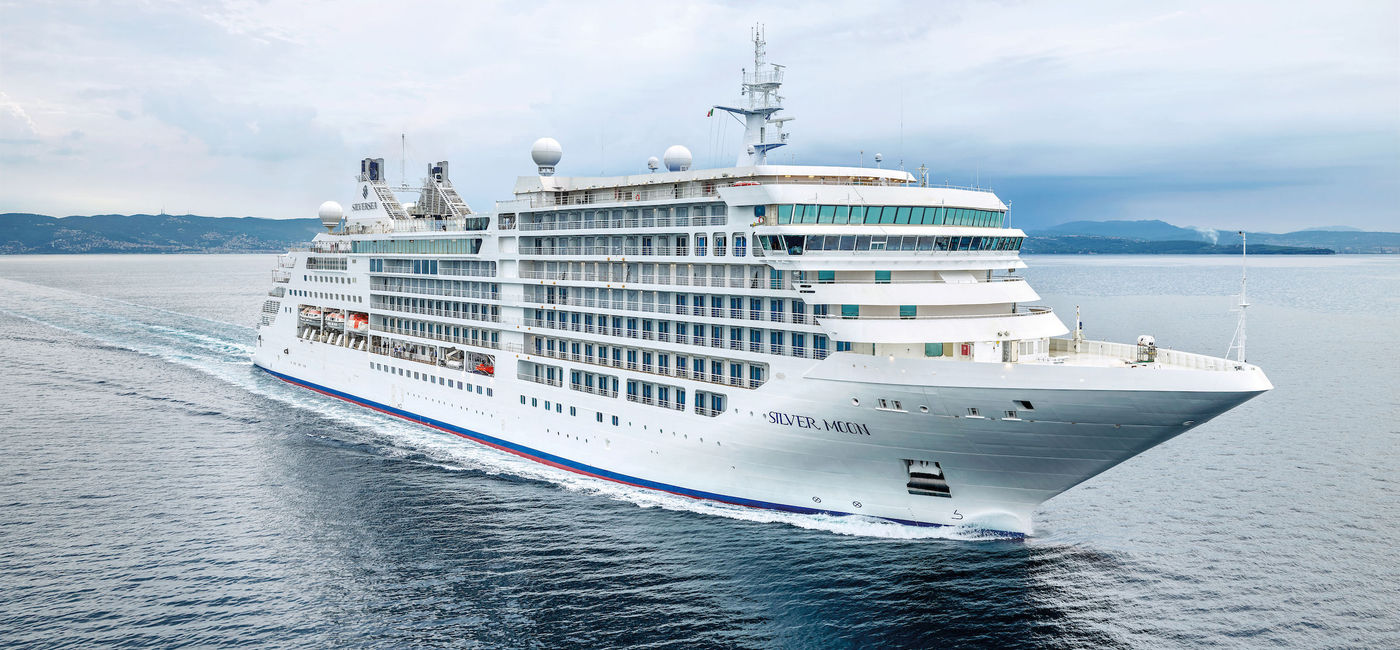 Image: The Silver Moon going through sea trials in August 2020. (Courtesy of Silversea Cruises)