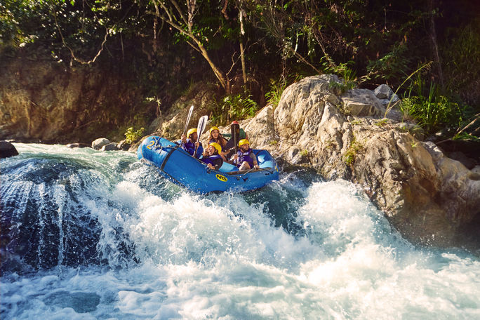 White-water rafting in the Dominican Republic