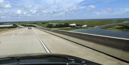 Road trip, car trip, highway, bridge, driving, drive,