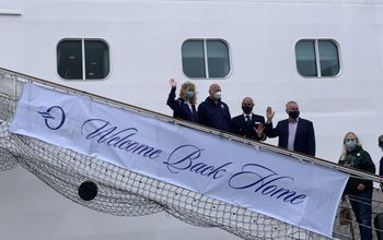 Guests boarded Oceania Cruises' Marina for the first time in 524 days.