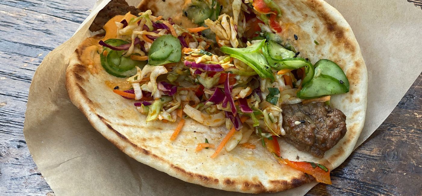 Image: Plant-Based Ronto Wrap (Photo via Brooke Geiger McDonald)