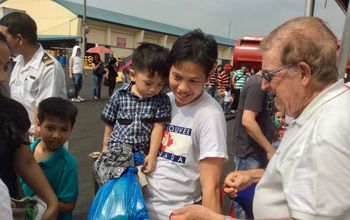 Steve Randall in Philippines with Silversea