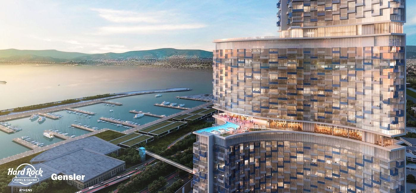 Image: Rendering of the Hard Rock Hotel & Casino Athens' Central Tower. (image courtesy of Hard Rock International)