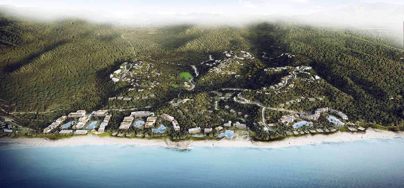 Image: PHOTO: A rendering of Nia, Marriott's planned all-inclusive destination in Mexico's Riviera Nayarit, which is to feature four of its brands in a single complex. (Photo courtesy of Marriott International)