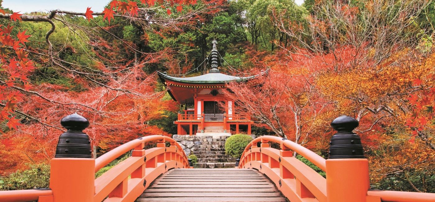 Image: Daigoji Temple in Kyoto, Japan during the fall. (photo via Regent Seven Seas Cruises) (Photo Credit: (photo via Regent Seven Seas Cruises))