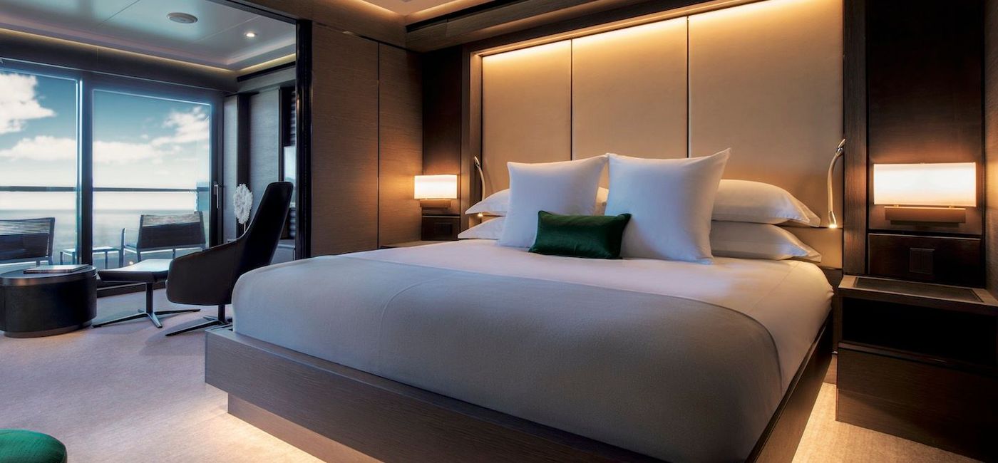 Image: A rendering of a suite aboard Evrima. (photo via Ritz-Carlton/ @franciscomartinez) (Ritz-Carlton Hotel Company)