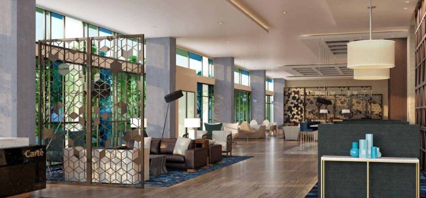 Image: PHOTO: The lobby of Carte Hotel (Courtesy Hilton)