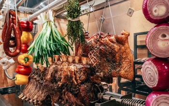 The Bacchanal Buffet at Caesars Palace in Las Vegas, Nevada.