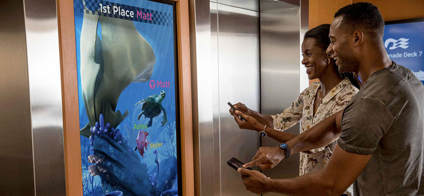 Image: PHOTO: Tagalong Sprint onboard gameplay. (photo courtesy of Carnival Corporation)