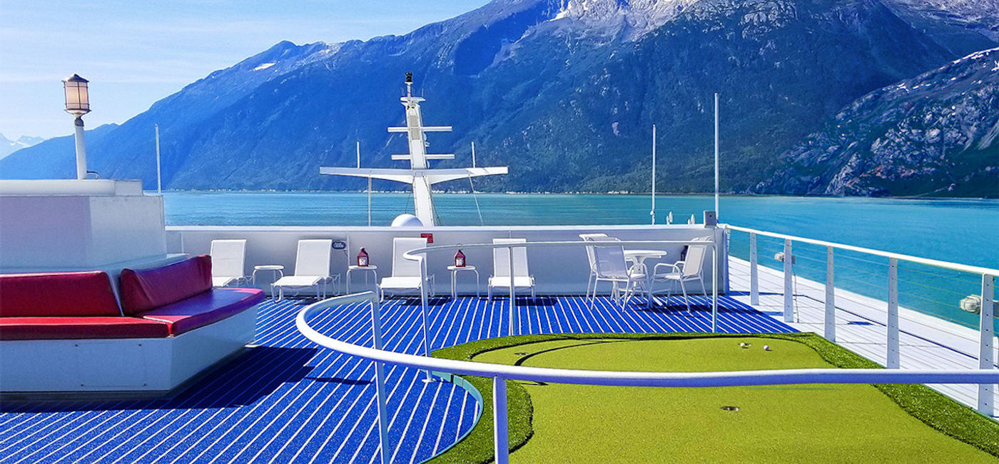 Image: American Constellation sundeck views in Alaska. (photo courtesy of American Cruise Lines)