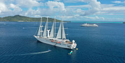 Windstar ships in Tahiti