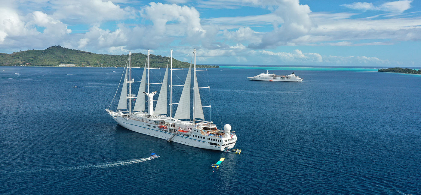 Image: Windstar ships in Tahiti (Photo Credit: Windstar)