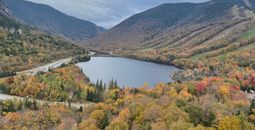 Franconia Notch State Park viewed from Artist's Bluff