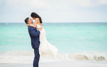 A couple celebrating a wedding at Trump International Beach Resort