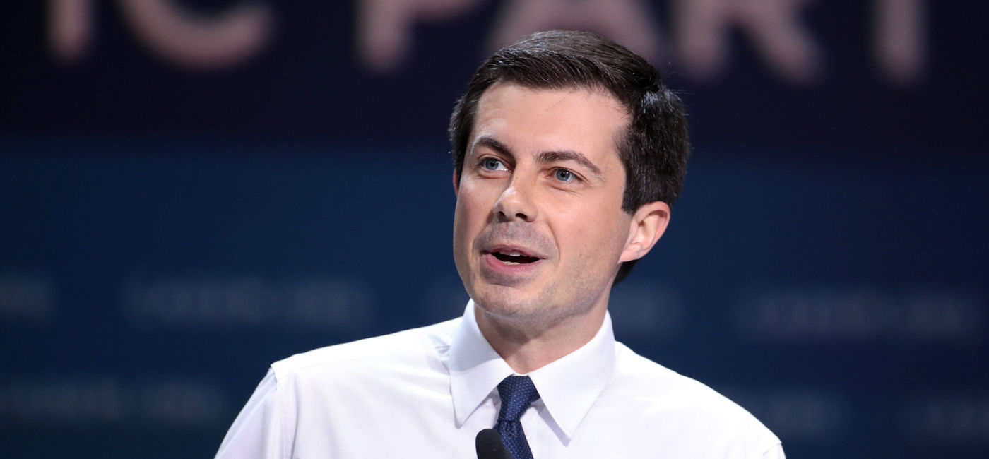 Image: U.S. Department of Transportation Secretary Pete Buttigieg. (Photo via Flickr/Gage Skidmore)