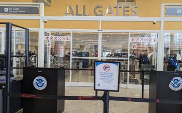 No guns allowed, TSA, all gates, airport security