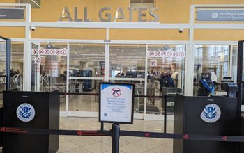 No guns allowed, TSA, all gates, airport security