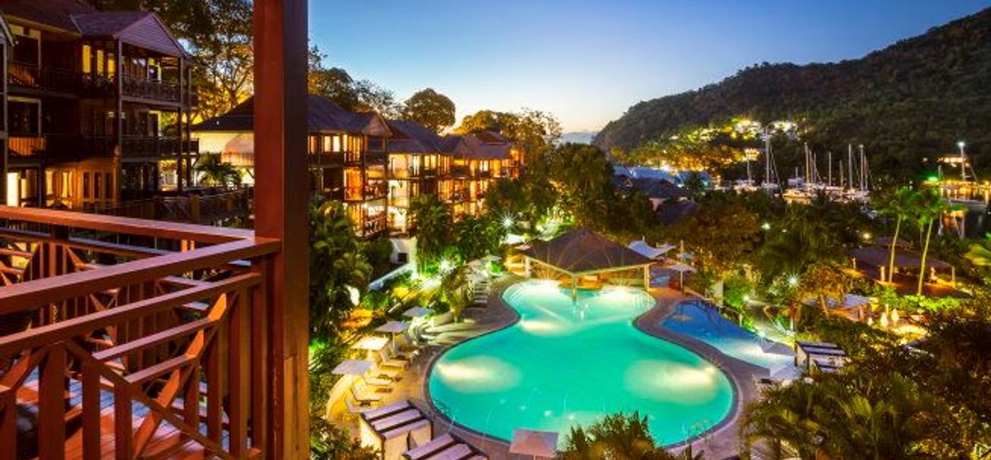 Image: PHOTO: The Capella Marigot Bay Resort and Marina. (photo via Capella Marigot Bay)