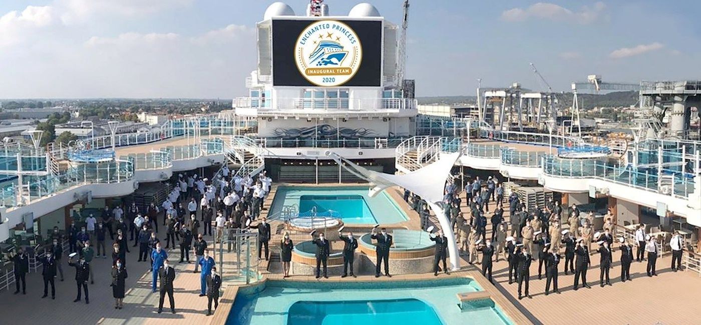Image: The Enchanted Princess officially joined the Princess Cruises fleet Sept. 30, 2020. (Photo courtesy of Princess Cruises)
