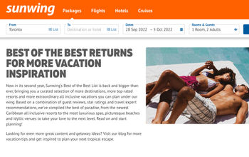 Sunwing's 2022-2023 best of the best